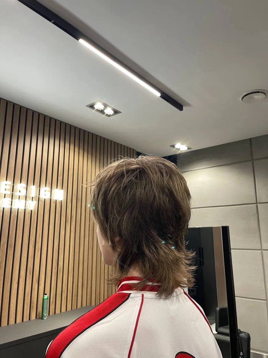 Modern shag mullet by Liza G., Buffalo Grove IL