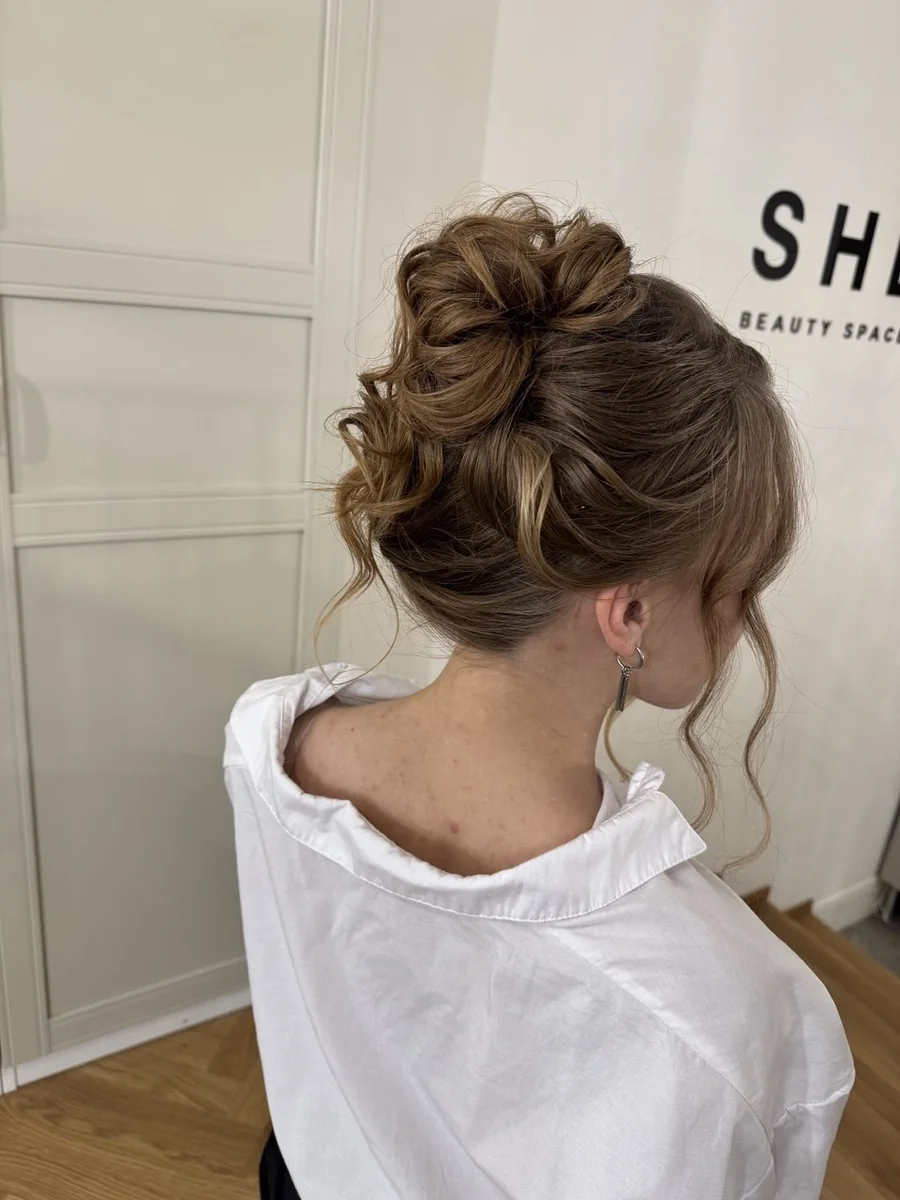 Romantic textured updo by Liza G., Buffalo Grove IL